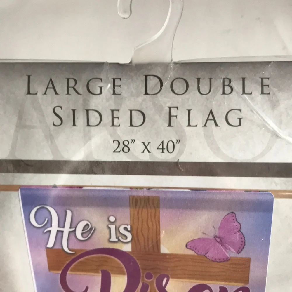 NIP “He Is Risen” Easter Flag - Picture 4 of 6